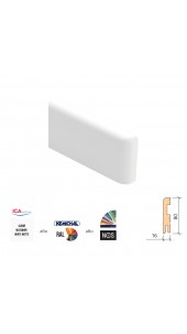 Плінтус Basic R8 2000x80x16 із пофарбованим торцем
