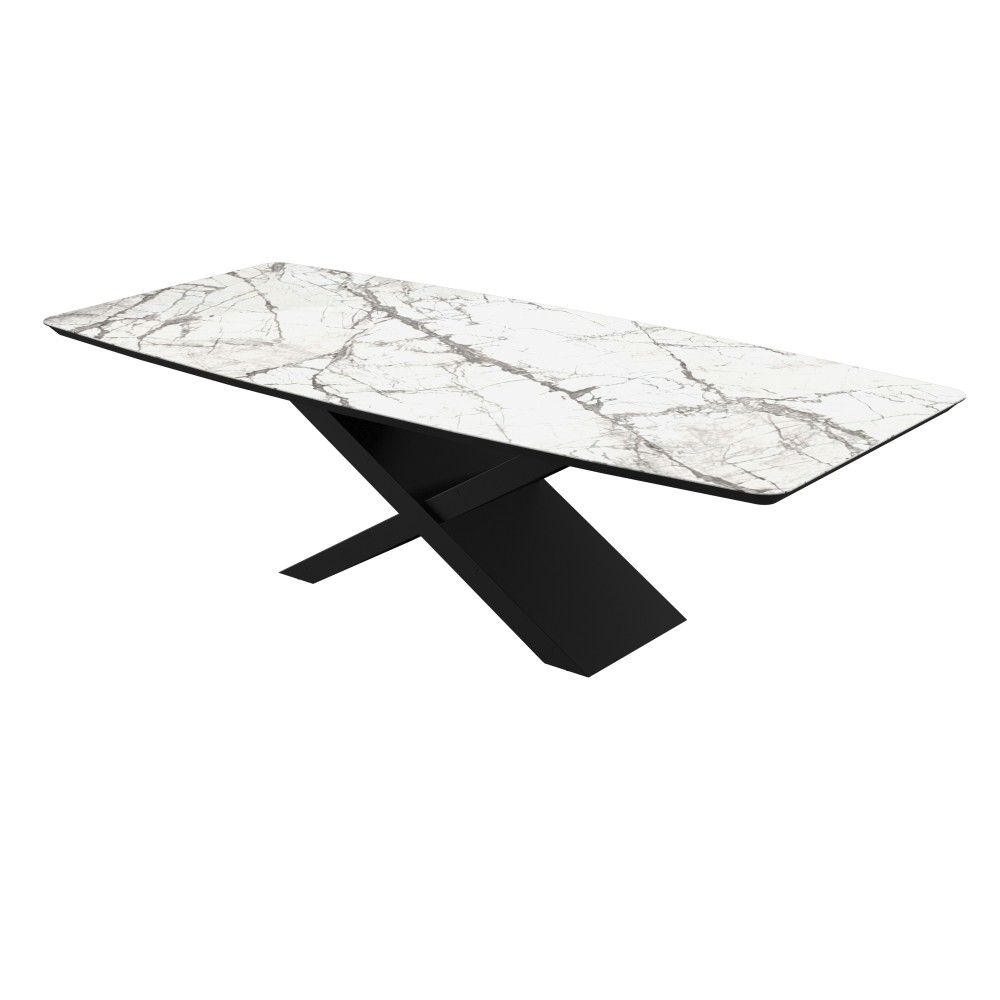 Стіл BELFORT 260х120х76 Laminam Invisible white (5mm)