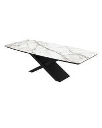 Стіл BELFORT 240х100х76 Laminam Invisible white (5mm)