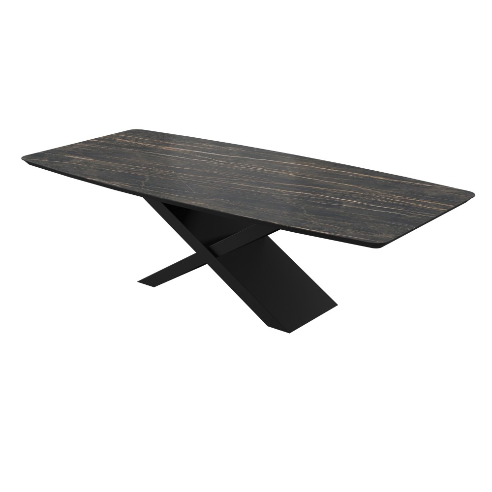 Стіл BELFORT 240х100х76 Laminam Naturali Noir Desir (5mm)