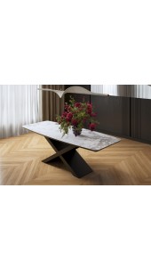 Стіл BELFORT 260х120х76 Laminam Invisible white (5mm)
