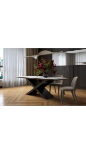 Стіл BELFORT 260х120х76 Laminam Invisible white (5mm)