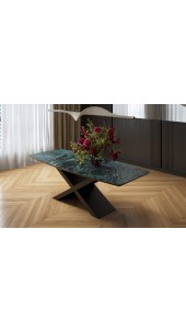 Стіл BELFORT 240х100х76 Laminam Verde Alpi Lucidato (5mm)