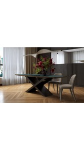 Стіл BELFORT 240х100х76 Laminam Verde Alpi Lucidato (5mm)