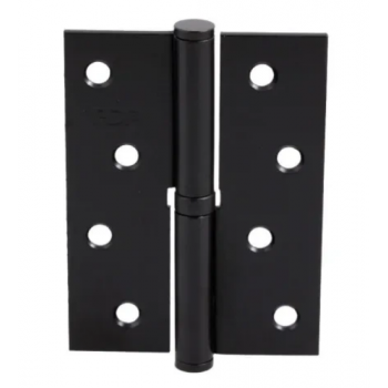 Дверная петля RDA 100*3*2,5 (1 подшипник, сталь) черный матовый