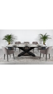 Стіл BELFORT 240х100х76 Laminam Bianco Statuario Venato (5mm)