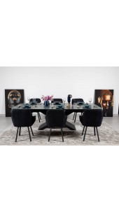 Стіл BELFORT 240х100х76 Laminam Verde Alpi Lucidato (5mm)