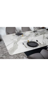 Стіл BELFORT 240х100х76 Laminam Bianco Statuario Venato (5mm)