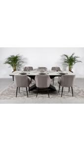Стіл BELFORT 240х100х76 Laminam Bianco Statuario Venato (5mm)