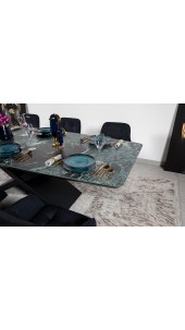 Стіл BELFORT 240х100х76 Laminam Verde Alpi Lucidato (5mm)