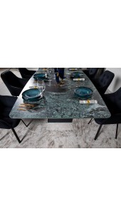Стіл BELFORT 240х100х76 Laminam Verde Alpi Lucidato (5mm)