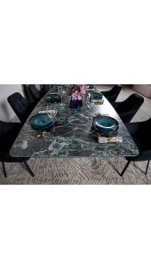 Стіл BELFORT 240х100х76 Laminam Verde Alpi Lucidato (5mm)