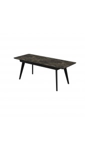 Стіл АТЛАНТА 140(180)*80*76 Laminam Emperador Extra (5mm)